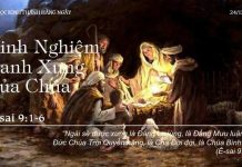 Kinh Nghiệm Danh Xưng Của Chúa – 24/12/2022