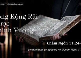Lòng Rộng Rãi Được Thịnh Vượng – 6/12/2022