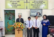 TP. HCM: Công Bố Quyết Định Thành Lập Điểm Nhóm Tin Lành Phước Kiển Tây