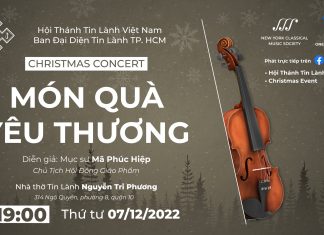 LỜI MỜI THAM DỰ BUỔI HÒA NHẠC “MÓN QUÀ YÊU THƯƠNG”
