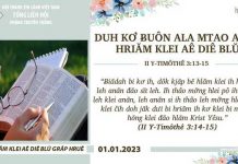 Duh Kơ Ƀuôn Ala Mtao Adiê: Hriăm Klei Aê Diê Blŭ – 1/1/2023