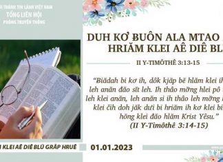 Duh Kơ Ƀuôn Ala Mtao Adiê: Hriăm Klei Aê Diê Blŭ – 1/1/2023
