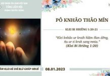 Pô Knhâo Thâo Mĭn – 8/1/2023