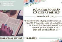 Tơdah Mtao Khăp Kơ Klei Aê Diê Blŭ – 11/1/2023
