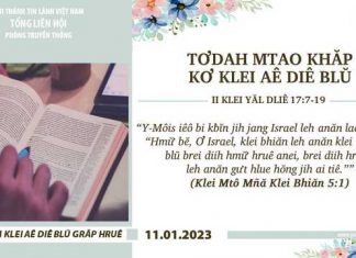Tơdah Mtao Khăp Kơ Klei Aê Diê Blŭ – 11/1/2023