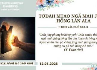 Tơdah Mtao Ngă Mah Jiăng Hŏng Lăn Ala – 12/1/2023
