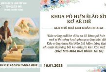 Khua Pô Hưn Êlâo Sǐt Kơ Aê Diê – 16/1/2023