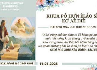 Khua Pô Hưn Êlâo Sǐt Kơ Aê Diê – 16/1/2023