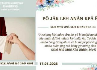 Pô Jăk Leh Anăn Kpă Ênô – 17/1/2023