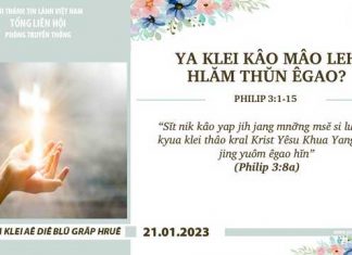 Ya Klei Kâo Mâo Leh Hlăm Thŭn êgao? – 21/1/2023