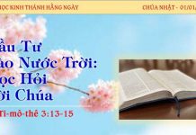 Đầu Tư Vào Nước Trời: Học Hỏi Lời Chúa – 1/1/2023