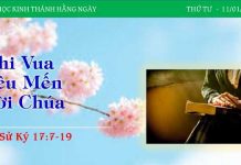 Khi Vua Yêu Mến Lời Chúa – 11/1/2023