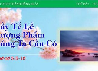 Thầy Tế Lễ Thượng Phẩm Chúng Ta Cần Có – 14/1/2023