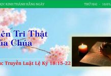Tiên Tri Thật Của Chúa – 16/1/2023