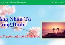 Đấng Nhân Từ – Công Bình – 17/1/2023