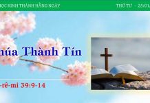 Chúa Thành Tín – 25/1/2023