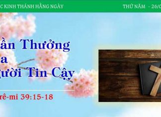 Phần Thưởng Của Người Tin Cậy – 26/1/2023