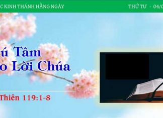 Chú Tâm Vào Lời Chúa – 4/1/2023