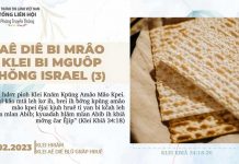Aê Diê Bi Mrâo Klei Bi Mguôp Hŏng Israel (Kdrêč 3) – 27/2/2023