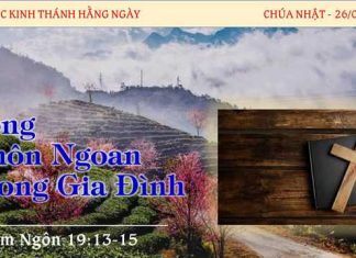 Sống Khôn Ngoan Trong Gia Đình – 26/2/2023
