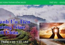 Dành Ưu Tiên Tương Giao Với Chúa – 3/2/2023