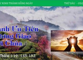 Dành Ưu Tiên Tương Giao Với Chúa – 3/2/2023