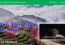 Dành Thời Gian Cho Chúa – 4/2/2023