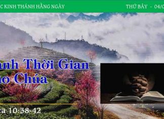 Dành Thời Gian Cho Chúa – 4/2/2023