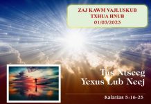 Tus Ntseeg Yexus Lub Neej – 1/3/2023