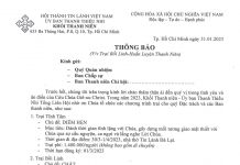 Thông Báo: Trại Bồi Linh – Huấn Luyện Thanh Niên