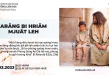 Arăng Bi Hriăm Mjuăt Leh – 24/3/2023