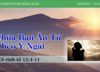 Chúa Ban Ân Tứ Theo Ý Ngài – 1/4/2023