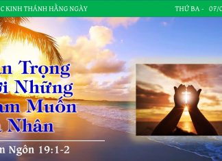 Cẩn Trọng Với Những Ham Muốn Cá Nhân – 7/3/2023