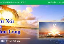 Lời Nói Và Tấm Lòng – 16/3/2023