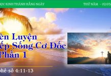 Rèn Luyện Nếp Sống Cơ Đốc – Phần 1 – 2/3/2023