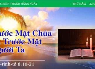 Trước Mặt Chúa Và Trước Mặt Người Ta – 23/3/2023