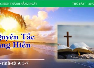 Nguyên Tắc Dâng Hiến – 25/3/2023