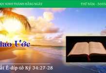 Giao Ước – 30/3/2023