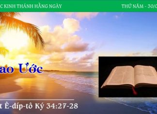 Giao Ước – 30/3/2023