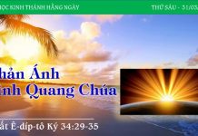 Phản Ánh Vinh Quang Chúa – 31/3/2023