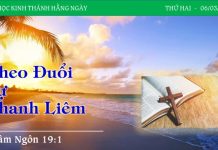 Theo Đuổi Sự Thanh Liêm – 6/3/2023