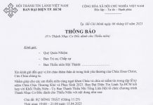 BĐD Tp.HCM Thông Báo V/v Thánh Nhạc Cơ Đốc Dành Cho Thiếu Niên