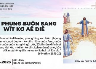 Ba Phung Ƀuôn Sang Wĭt Kơ Aê Diê – 26/4/2023