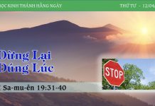 Dừng Lại Đúng Lúc – 12/4/2023
