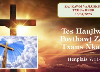 Tes Haujlwm Povthawj Zoo Txaus Nkaus – 15/4/2023