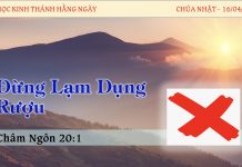 Đừng Lạm Dụng Rượu – 16/4/2023