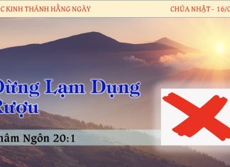 Đừng Lạm Dụng Rượu – 16/4/2023