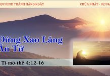 Đừng Xao Lãng Ân Tứ – 2/4/2023
