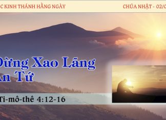 Đừng Xao Lãng Ân Tứ – 2/4/2023
