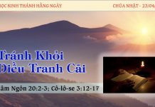Tránh Khỏi Điều Tranh Cãi – 23/4/2023